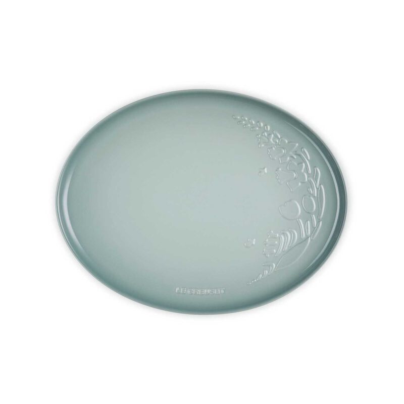 Le Creuset Jardin Oval Serving Plate 36cm - Sea Salt image number 1